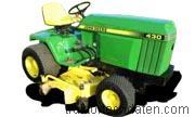 John Deere 430  technische daten 